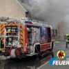 Brennender PKW in Garage – Feuerwehr verhindert Ausbreitung